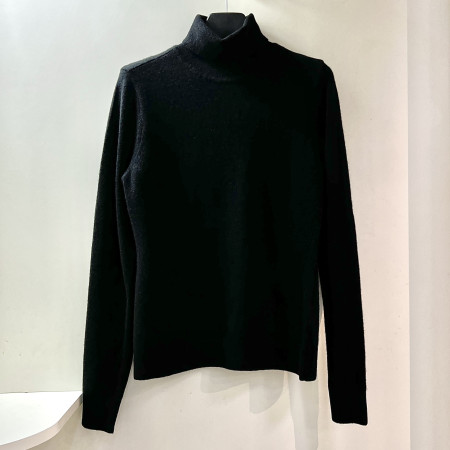 [행복한백화점][파사디]울100 긴팔 목폴라 니트 블랙 여성 P24FKP312X