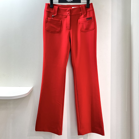 [행복한백화점][파사디]TAPE 장식 부츠컷 팬츠 레드 여성 바지 P24FSL501M