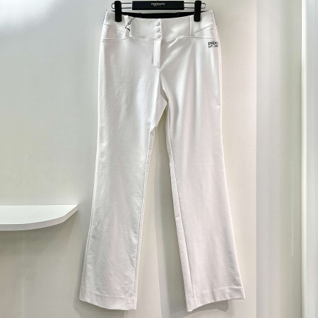 [행복한백화점][파사디]오비 삼각 시보리 부츠컷 팬츠 화이트 여성 간절기 바지 P24FSL505X