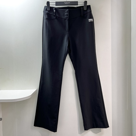 [행복한백화점][파사디] 오비 삼각 시보리 부츠컷 팬츠 블랙 여성 간절기 바지 P24FSL505X