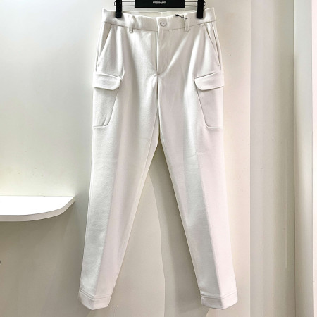 [행복한백화점][파사디]스컬 카고 조거핏 팬츠 화이트 남성 바지 Q24FSL404X