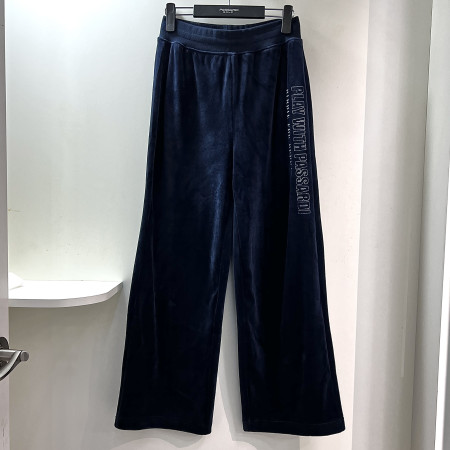 [행복한백화점][파사디]간절기 벨벳 셋업 와이드 팬츠 네이비 여성 바지 P24FSL510S