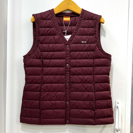 [행복한백화점][루이까스텔]베이직 경량 구스다운 브이넥 조끼 레드 여성 7LDJP907