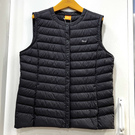 [행복한백화점][루이까스텔]베이직 경량 구스다운 라운드넥 조끼 다크그레이 여성 7LDJP908