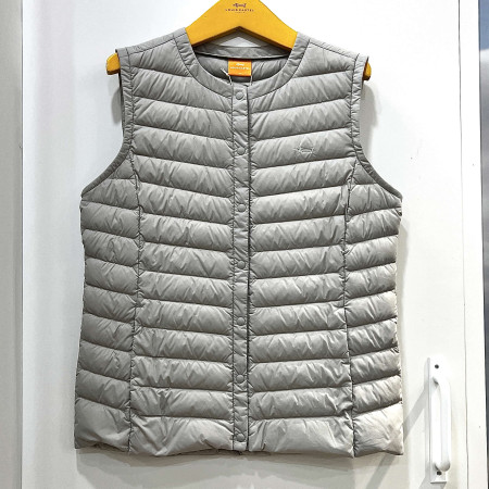 [행복한백화점][루이까스텔]베이직 경량 구스다운 라운드넥 조끼 라이트그레이 여성 7LDJP908