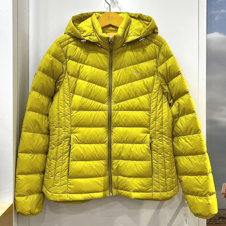 [행복한백화점][루이까스텔]기본핏 구스다운 후드 점퍼 옐로우 여성 겨울 7LDJP905