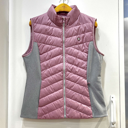 [행복한백화점][루이까스텔]허리 져지배색 기본핏 덕다운 조끼 핑크 여성 7LDJP910