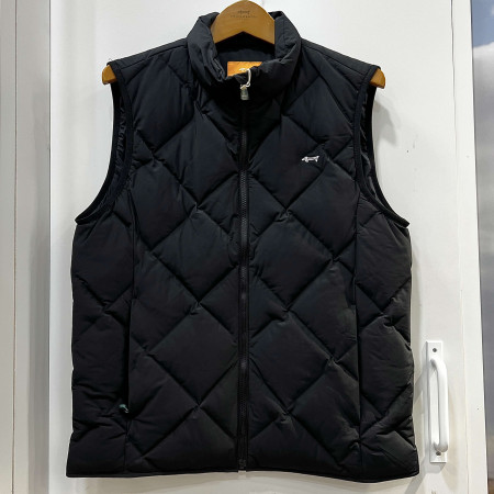 [행복한백화점][루이까스텔]다이아몬드 제직 튜브 덕다운 조끼 블랙 남성 7MDJP905