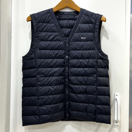 [행복한백화점][루이까스텔]FW 브이넥 경량 구스다운 조끼 네이비 남성 7MDJP903