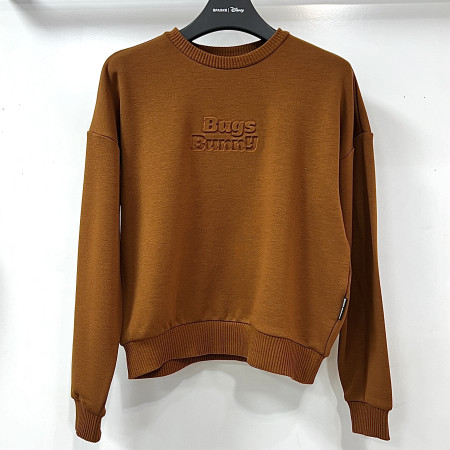 [행복한백화점][디즈니골프]약기모 등판캐릭터 라운드 맨투맨 티셔츠 브라운 여성 SO3LTS017