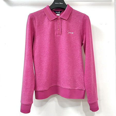 [행복한백화점][디즈니골프]시보리 긴팔 카라 티셔츠 핑크 여성 SO3LTS004