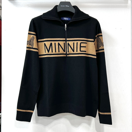 [행복한백화점][디즈니골프]간절기 반집업 니트 스웨터 블랙 여성 DO3LKT007