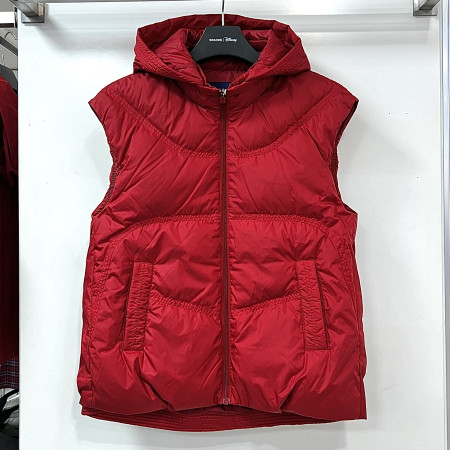 [행복한백화점][디즈니골프]덕다운 후드 조끼 레드 여성 패딩베스트 DO4LJV035
