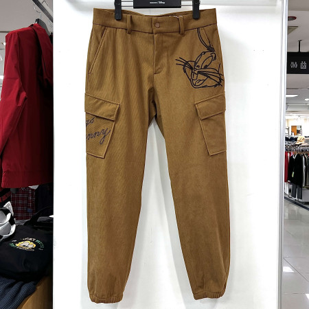 [행복한백화점][디즈니골프]벅스버니 사이드포켓 조거핏 코듀로이 팬츠 베이지 남성 바지 SO3MPA015