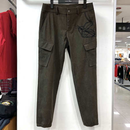 [행복한백화점][디즈니골프]벅스버니 사이드포켓 조거핏 코듀로이 팬츠 카키 남성 바지 SO3MPA015