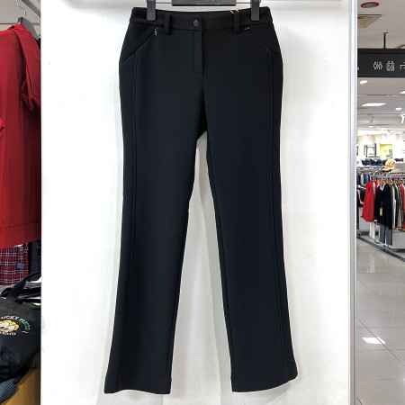 [행복한백화점][디즈니골프]포켓자수 기모 안감 세미부츠컷 팬츠 블랙 여성 바지 DO4LPA031