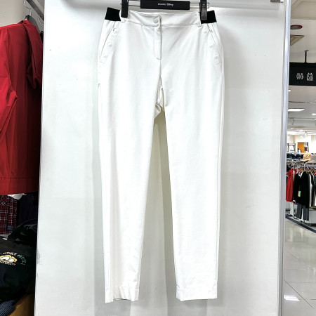 [행복한백화점][디즈니골프]간절기 사이드밴딩 일자 슬림핏 팬츠 화이트 여성 바지 SO3LPA004