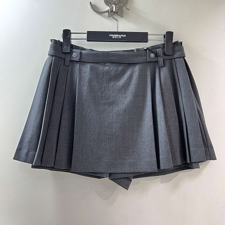 [행복한백화점][파사디]변형플리츠 숏기장 스커트팬츠 차콜그레이 여성 치마바지 P24FSK535M