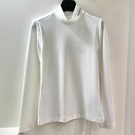 [행복한백화점][파사디]하프넥 기본 반목 이너 긴팔 티셔츠 화이트 여성 P24ATPF10H