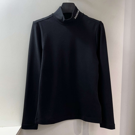 [행복한백화점][파사디]하프넥 기본 반목 이너 긴팔 티셔츠 블랙 여성 P24ATPF10H