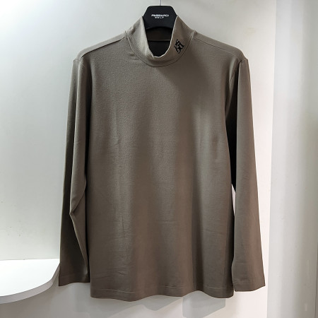 [행복한백화점][파사디]하프넥 기본 반목 이너 긴팔 티셔츠 모카 남성 Q24ATPF08H