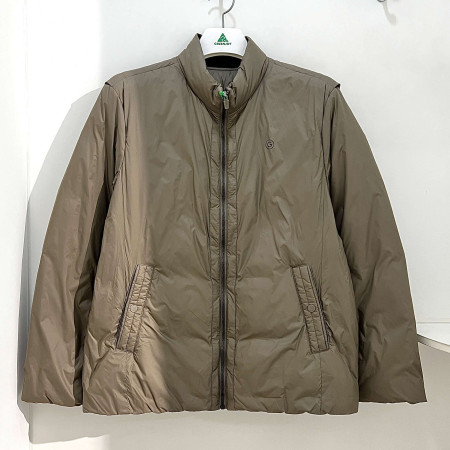 [행복한백화점][그린조이]솔리드 스트레치 경량 덕다운 점퍼 베이지 남성 GF24WJ01M