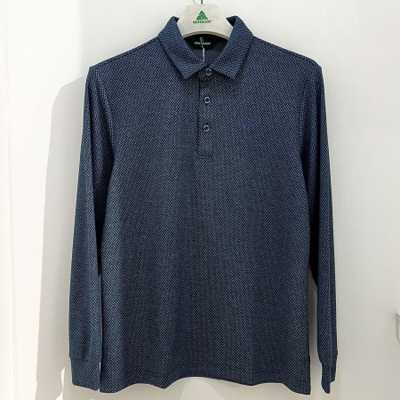 [행복한백화점][그린조이]소매 시보리 긴팔 PK 티셔츠 틸블루 남성 GF24KY27M