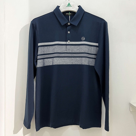 [행복한백화점][그린조이]스트라이프 포인트 솔리드 PK 티셔츠 틸블루 남성 GF24KY23M