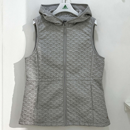 [행복한백화점][그린조이]고주파 퀼팅 롱기장 경량 베스트 라이트그레이 여성 조끼 GM24WV51W