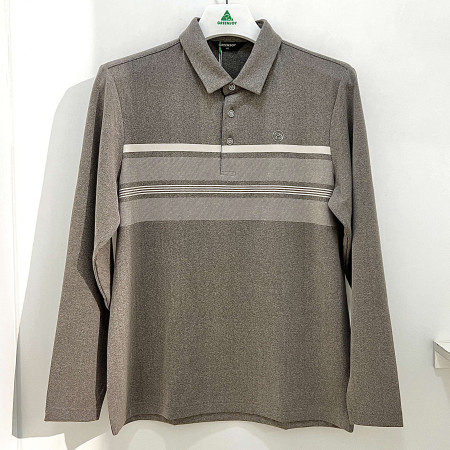 [행복한백화점][그린조이]스트라이프 포인트 솔리드 PK 티셔츠 베이지 남성 GF24KY23M