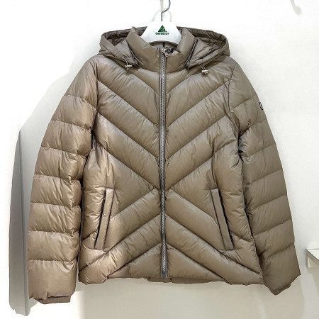 [행복한백화점][그린조이]스트레치 사선퀼팅 덕다운 점퍼 베이지 여성 GF24WJ62W