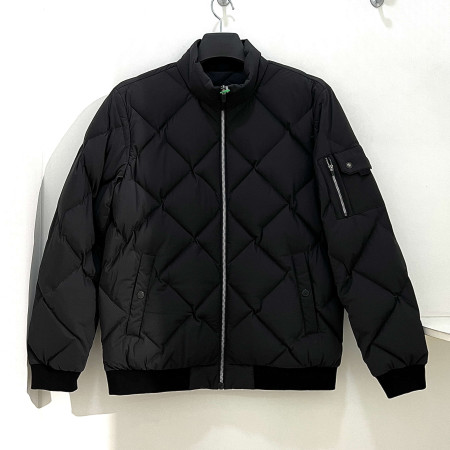 [행복한백화점][그린조이]다이아퀼팅 시보리 구스다운 점퍼 블랙 남성 GF23WJ23M