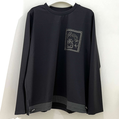 [행복한백화점][그린조이]스트링 솔리드 라운드 티셔츠 다크그레이 여성 TF24KR83W