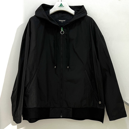 [행복한백화점][그린조이]솔리드 시보리 후드 바람막이 점퍼 블랙 여성 GM24WJ21W