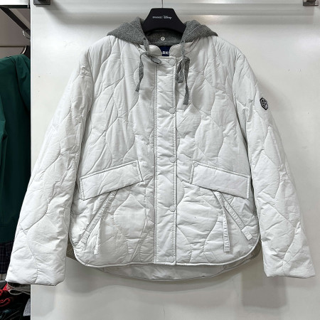 [행복한백화점][디즈니골프]후드탈부착 루즈핏 경량 퀼팅 점퍼 크림 여성 SO3LJP002