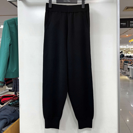 [행복한백화점][디즈니골프]조거핏 울 니트 팬츠 블랙 여성 바지 SO3LKP007