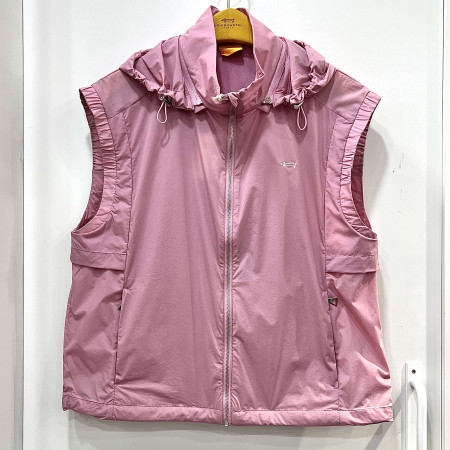 [행복한백화점][루이까스텔]SS 후드탈부착 숏기장 홑겹 집업 조끼 여성 7LEJP404