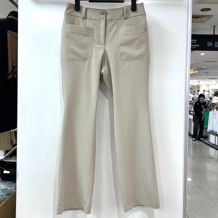 [행복한백화점][디즈니골프]하이웨이스트 부츠컷 긴바지 팬츠 베이지 여성 SP1LPA001