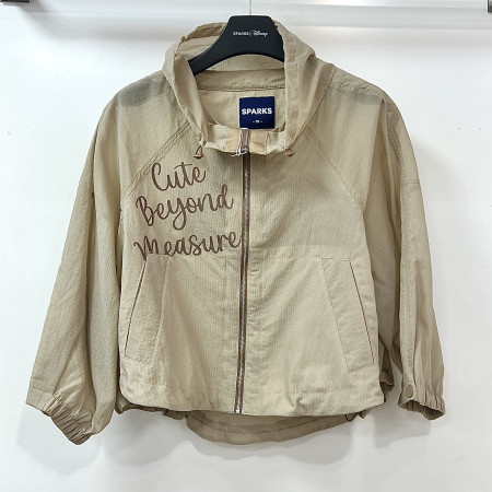 [행복한백화점][디즈니골프]벅스버니 아트웍 시스루 루즈핏 후드 집업 점퍼 베이지 여성 SP2LJP045