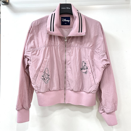 [행복한백화점][디즈니골프]아트웍 셔링 크롭 집업 점퍼 핑크 여성 DP1LJP002