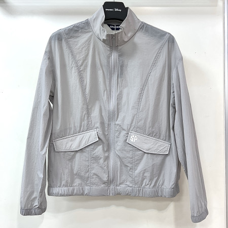 [행복한백화점][디즈니골프]심플 로고 하프넥 집업 바람막이 점퍼 라이트그레이 여성 SP1LJB003