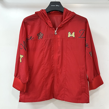 [행복한백화점][디즈니골프]아트웍 후드 집업 점퍼 레드 여성 DP2LJP030