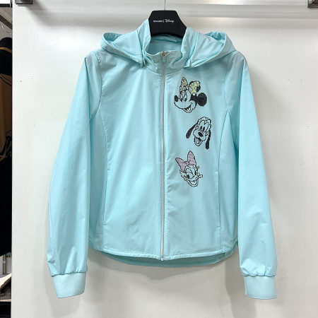 [행복한백화점][디즈니골프]아트웍 모자 탈부착 바람막이 점퍼 민트 여성 DP1LJB009