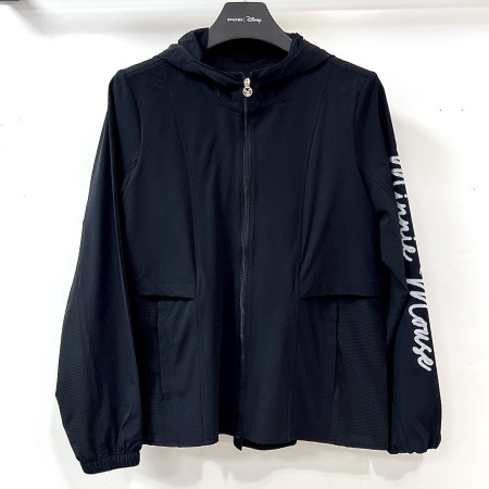 [행복한백화점][디즈니골프]아트웍 허리 스트링 후드 바람막이 점퍼 블랙 여성 DP1LJB006