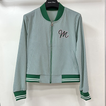 [행복한백화점][디즈니골프]아트웍 스트라이프 크롭 점퍼 그린 여성 DP1LJP003