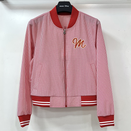 [행복한백화점][디즈니골프]아트웍 스트라이프 크롭 점퍼 레드 여성 DP1LJP003