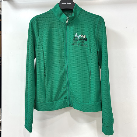 [행복한백화점][디즈니골프]아트웍 메쉬 긴팔 집업 티셔츠 점퍼 그린 여성 DP1LTJ007