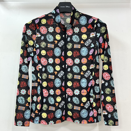 [행복한백화점][디즈니골프]풀집업 냉감 점퍼 블랙 여성 DP1LTJ012