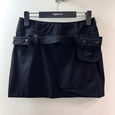 [행복한백화점][파사디]볼주머니 H라인 큐롯 스커트 블랙 여성 치마 P25SSK532S