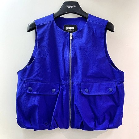 [행복한백화점][파사디]라운드 벌룬 집업 베스트 코발트 여성 P25SWV742S